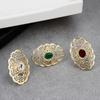 Prsten z pryskyřice dutý Arabesque Women Jewelry Open Free Size Arab Wedding Bijoux