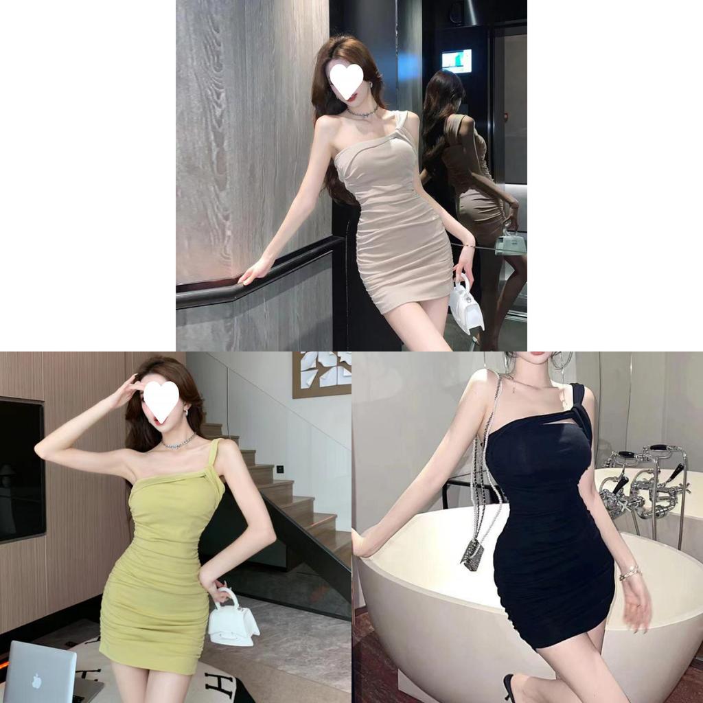Street Style Short Bodycon Dress With Sleeveless Design For Summer Wear