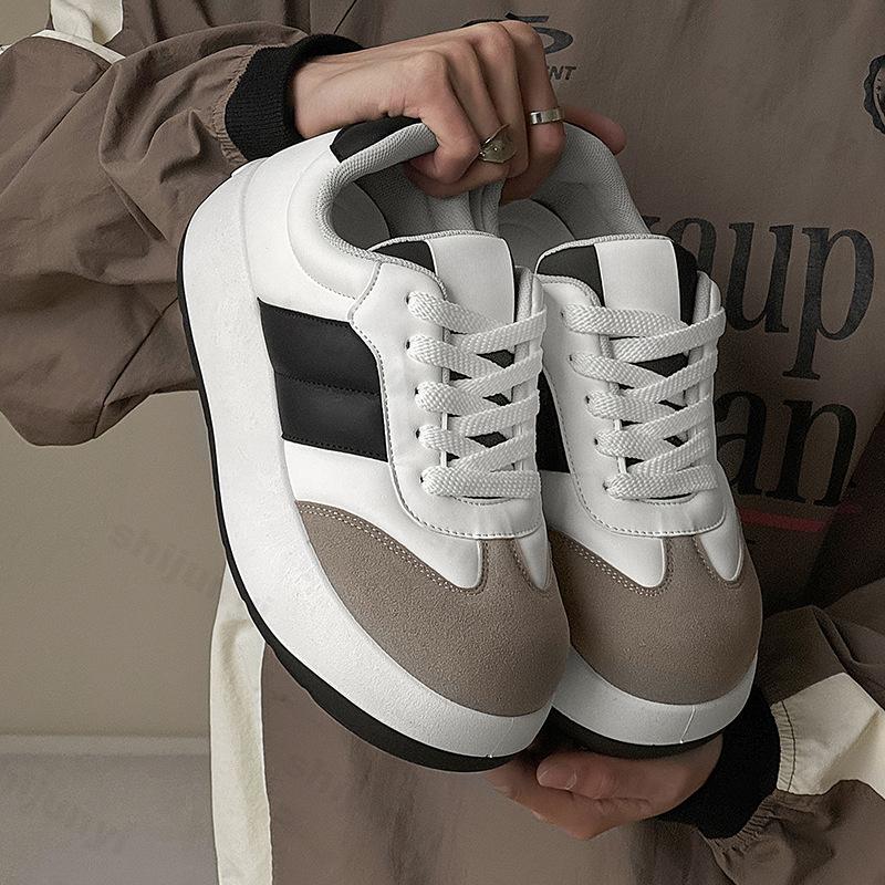 Fashion 2025 New Men's Fashion Trend Thick Soled Height Increasing Niche Design Casual Flat Shoes Comfortable Sports Platform sneakers
