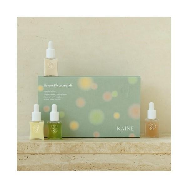 

Kaine Serum 4 Types Discovery Set (Vita Drop Serum 8.5ml, Chaga Collagen Serum 8.5ml, Rosemary AHA Night Serum 8.5ml, Kombu Barrier Ampoule 8.5ml)