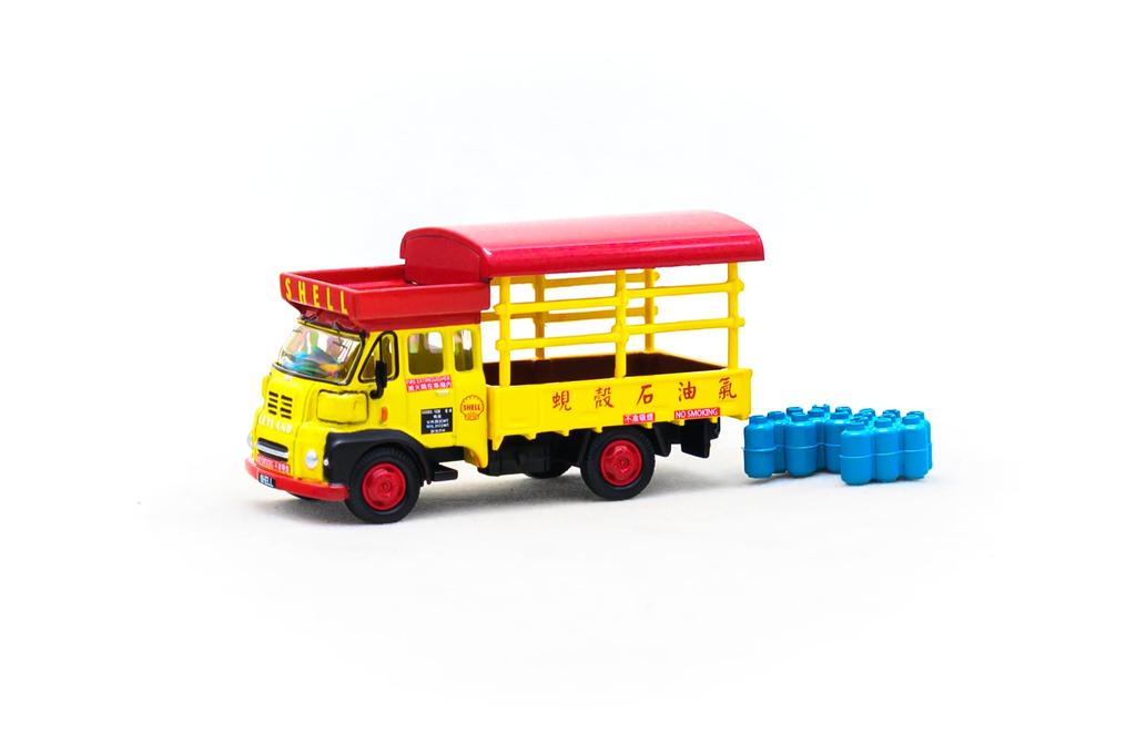 Tiny City 1/76 Leyland FG Shell Oil Transport Vehicle with Gas Can Accessory Diecast Model Car
