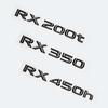3D ABS Glossy Black Letters RX200t RX270 RX300 RX350 RX450h RX450hL HYBRID  Emblem for LEXUS Car Fender Trunk Rear Logo Sticker AEP1