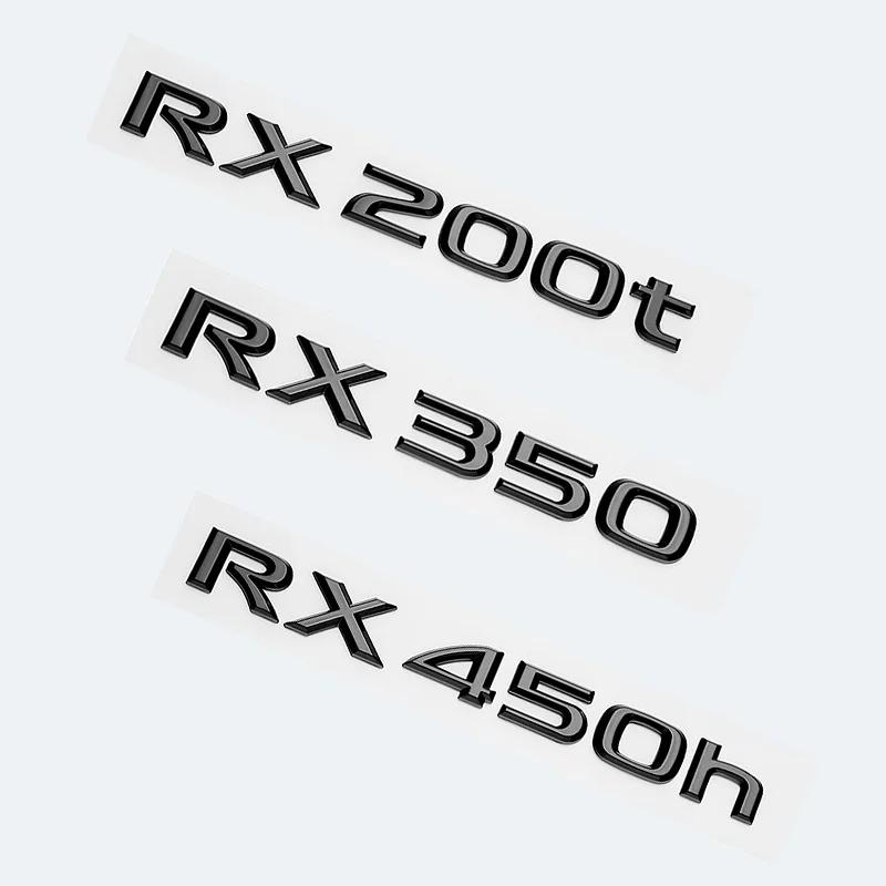 3D ABS Glossy Black Letters RX200t RX270 RX300 RX350 RX450h RX450hL HYBRID Emblem for LEXUS Car Fender Trunk Rear Logo Sticker AEP1