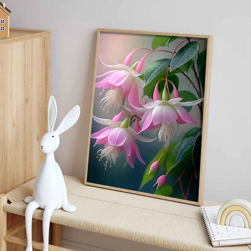 Neu eingetroffen 5D DIY Vollkreis Diamantmalerei "Blumen" Stickerei Kreuzstich Heimdekoration Geschenk