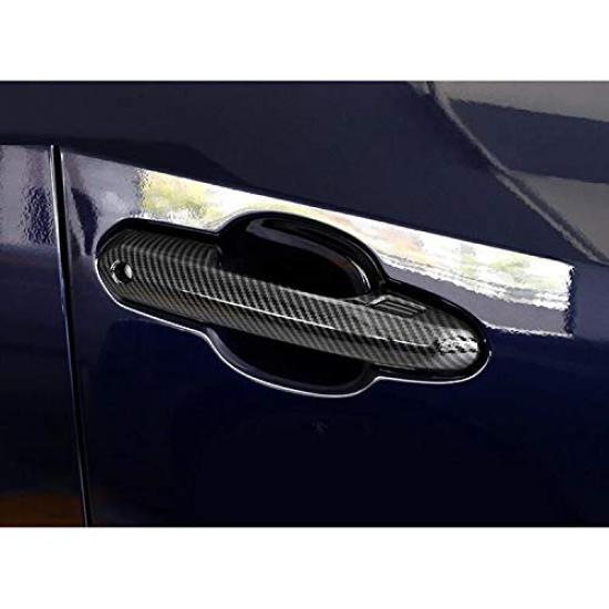 RUIQ Exterior Door Handle Covers for Toyota Crown Crossover Sport Full Designed Exclusively for Toyota Crown Carbon Fiber SH35/Crown AZSH36W/AZSH37W,