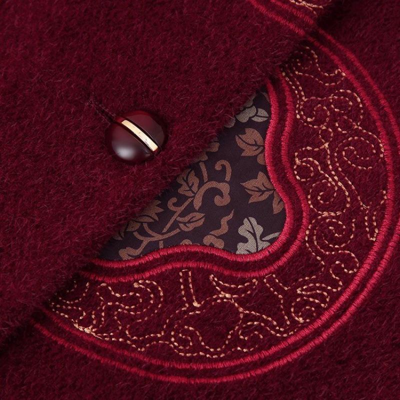 New winter fleece coat grandma winter mink top woolen coat thick