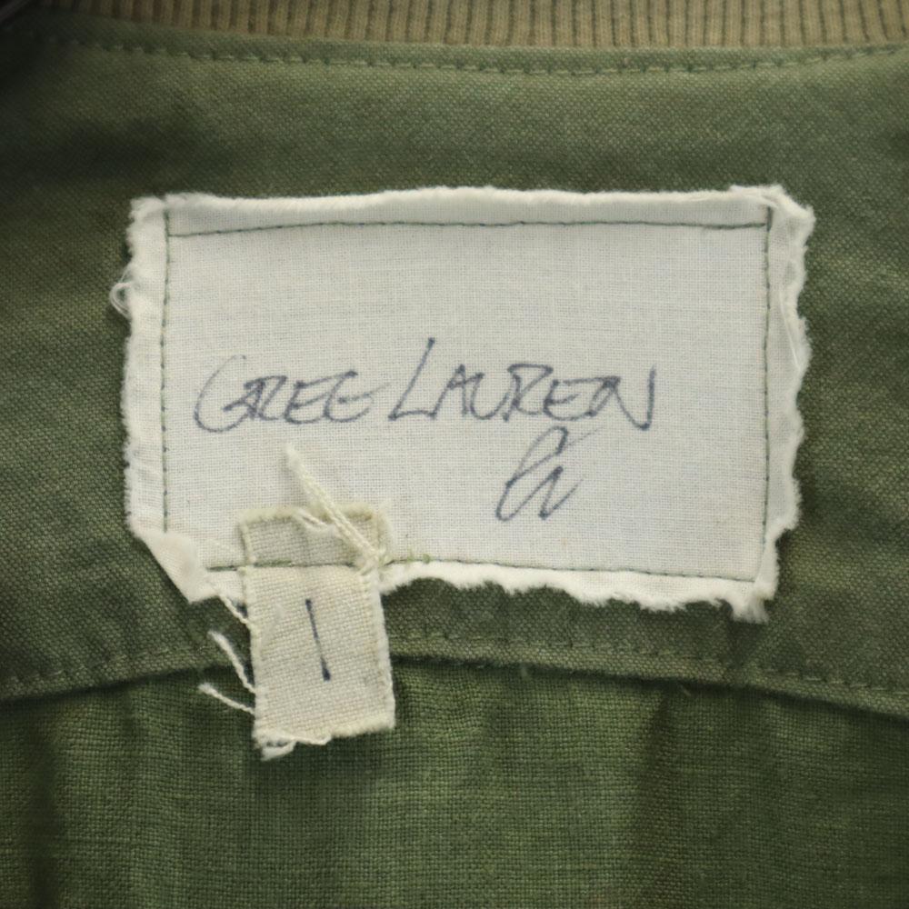 GREG LAUREN Made in USA Long sleeve Zip jacket 1 Khaki Men's Used