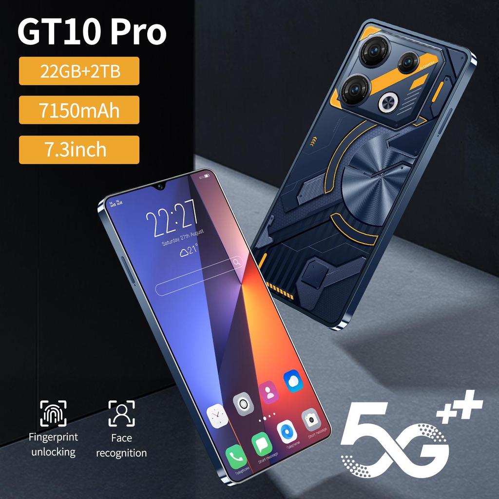 GT10 Pro Android Smartphone - 7.3-Inch Large Screen, Cross-Border Smart Mobile Phone