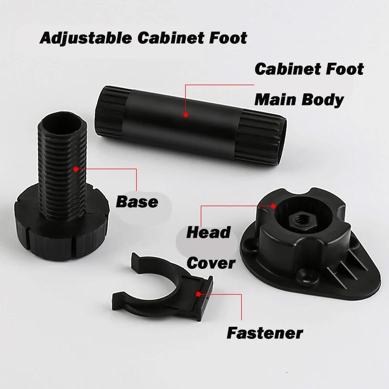 1 pz Altezza:Piedini Regolabili in Altezza 60/80/100/120/150mm per Mobili da Cucina e Bagno, Piedi Robusti Livellatori per Armadi