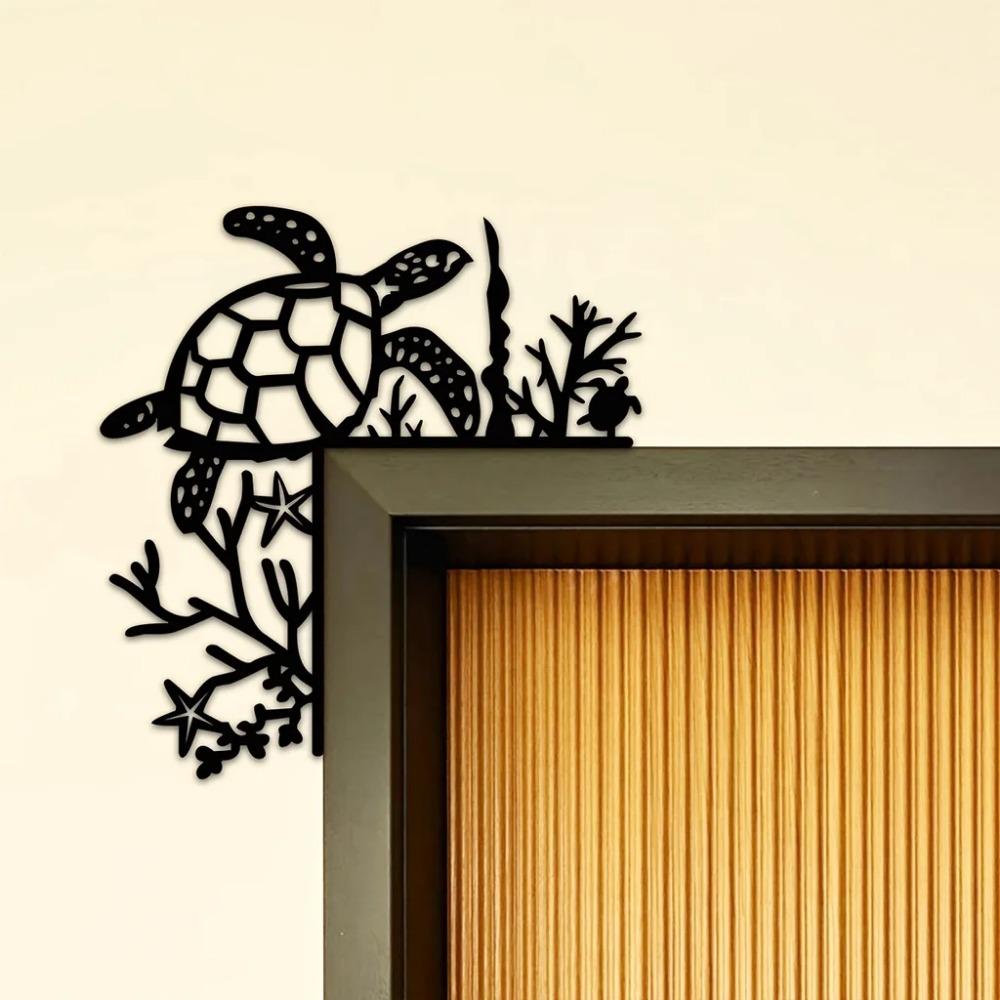 Цельный черепаха океан украшение настенная наклейка дверной уголок декор рамка угловой — фото 6