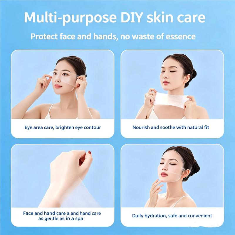 200 Pieces Disposable Stretchable Cleansing Makeup Cotton Wipes Thin Makeup Remover Pads Facial Cleansing Paper Make Up Tools