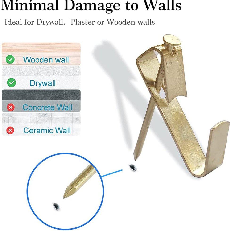 Buy Pearliky Picture Hanging Hooks 30/50/100lbs Picture Hangers 100