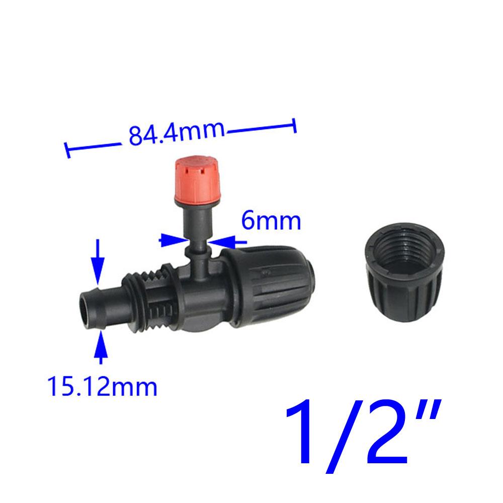 4pcs 8 holes Garden Sprinkler Nozzles Dripper 3/8" 1/2" Tee Barb Connector Drip Irrigation Watering Sprinkler For Irrigation