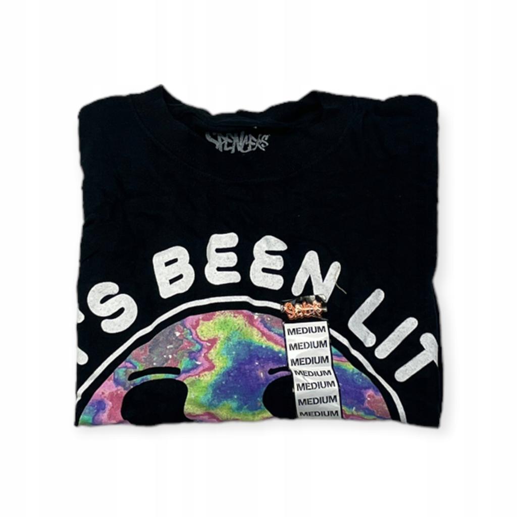 Koszulka T-shirt męski okrągły dekolt SPENCER'S NADRUK M
