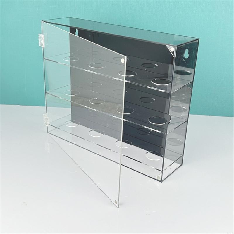Baseball Holder Acrylic Wall Mounted Display Rack for 12 Golf/Table Tennis Balls Transparent Collectibles Cabinet X3UC