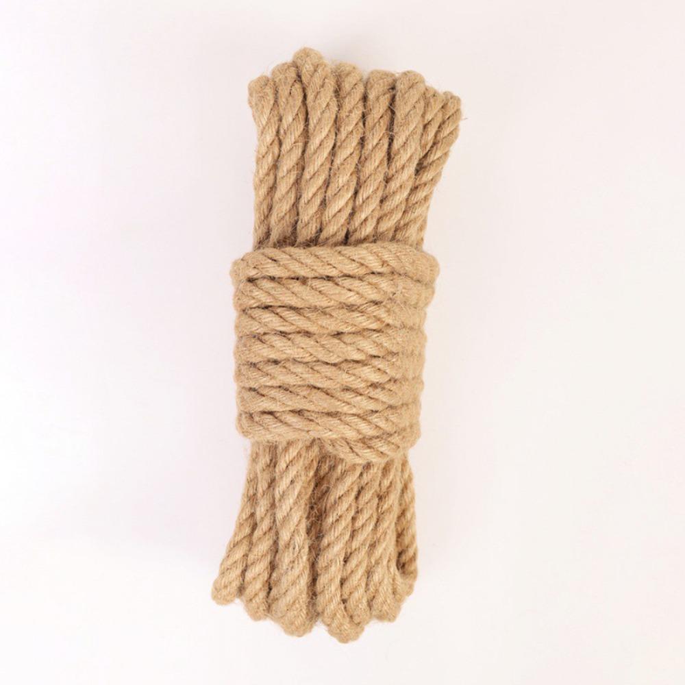 DIY Craft Twine Rope 4mm-12mm Twisted Cord New Natural Jute Rope  Pet Scratching