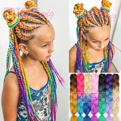 24inch Kanekalon Jumbo Braids Synthetic Crochet Hair Extensions
