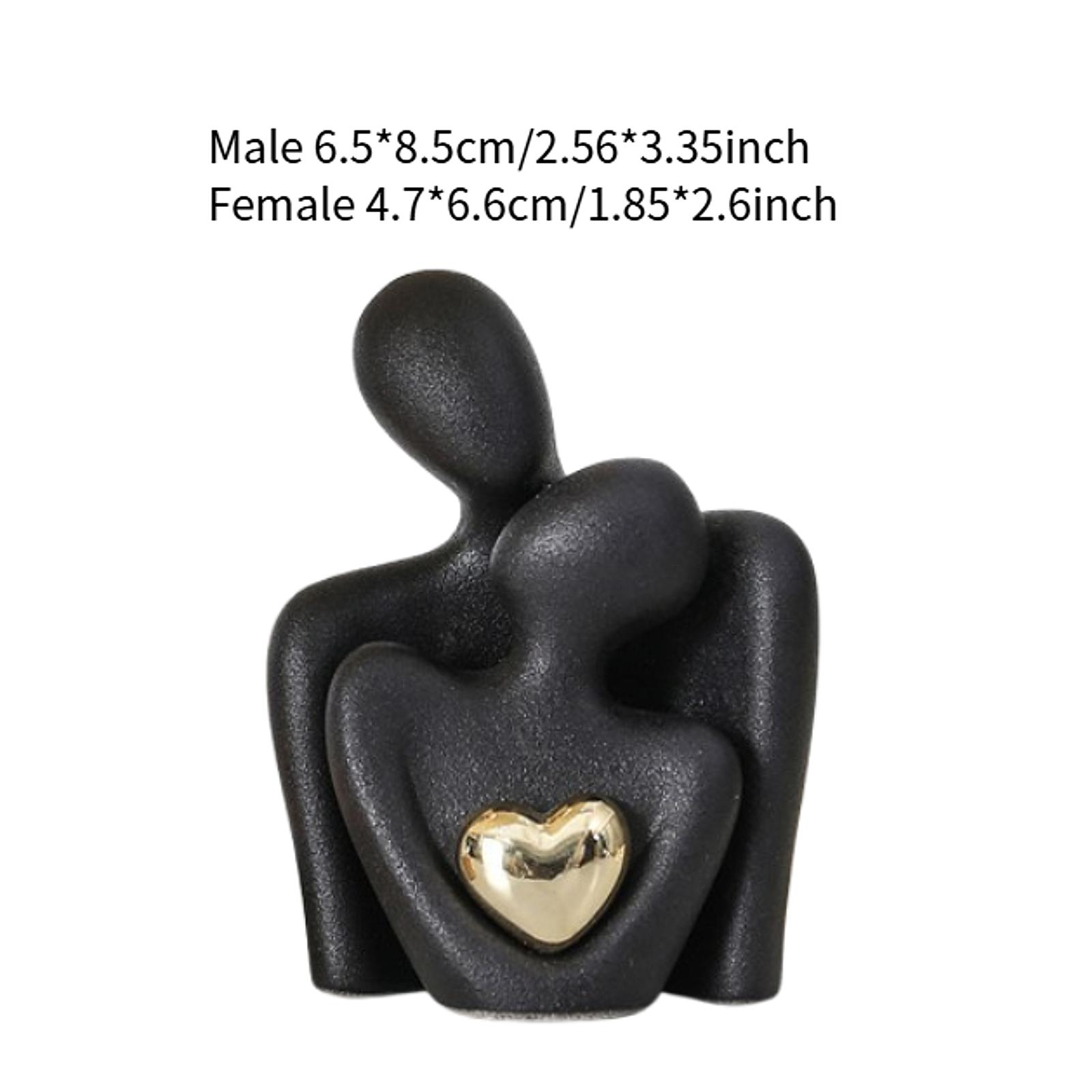 

Обнимающаяся пара фигурка Романтическая статуэтка пары Муж и жена Абстрактная скульптура Современный декор для спальни Подарки на день рождения