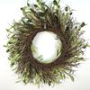Artificial Olive Leaf Wreath for Front Door, 20 Inch Green Olive Wreath with Olive Leaves and Olive Bean, Greenery Wreath for Home Wall Window