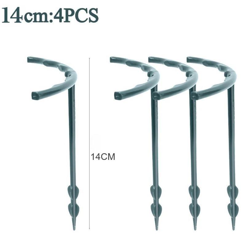 

12 шт. пластикова підставка для рослин, півколо, купи, рами, напівкруглі, квіткові, клітки, тримач для садових стрижнів, кронштейн для скелелазіння 14*14cm-4PCS