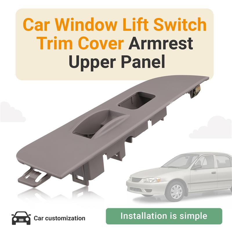 L10A Right Front Door Armrest Upper Panel Trim 74231-02060-B0 For Toyota Corolla 1998-2002 Power Window Switch Bezel