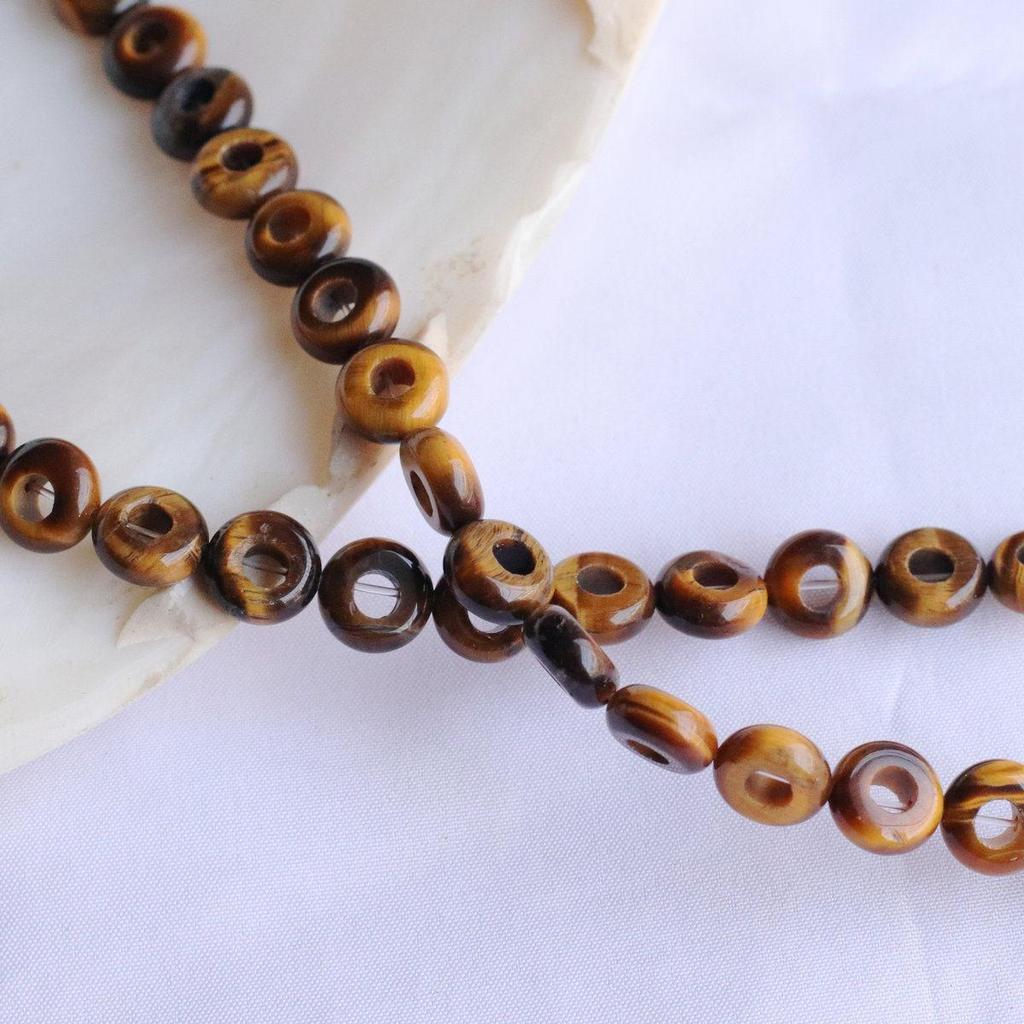 10mm Hollow Round Spacer Beads for DIY Jewelry Crafting