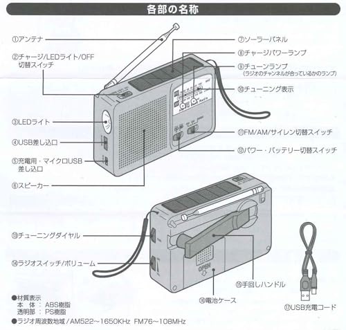 Saaaye 6-Way Multi-Rescue Radio SV-5745