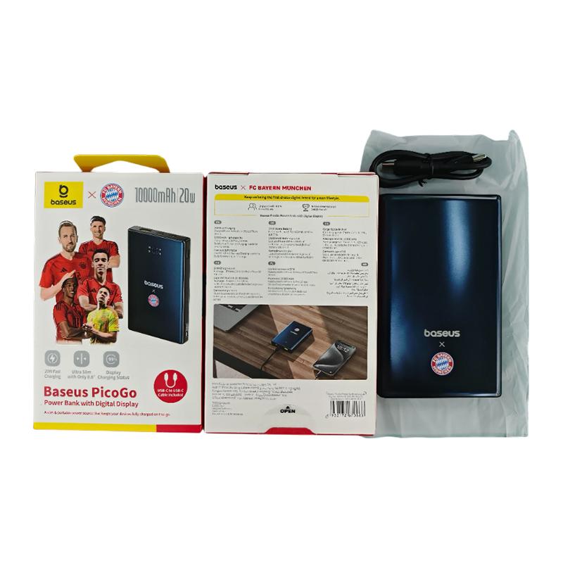 Baseus X Bayern 20W 30W 10000mAh Powerbank Přenosná baterie Chytrý digitální displej pro iPhone Xiaomi Poco Samsung