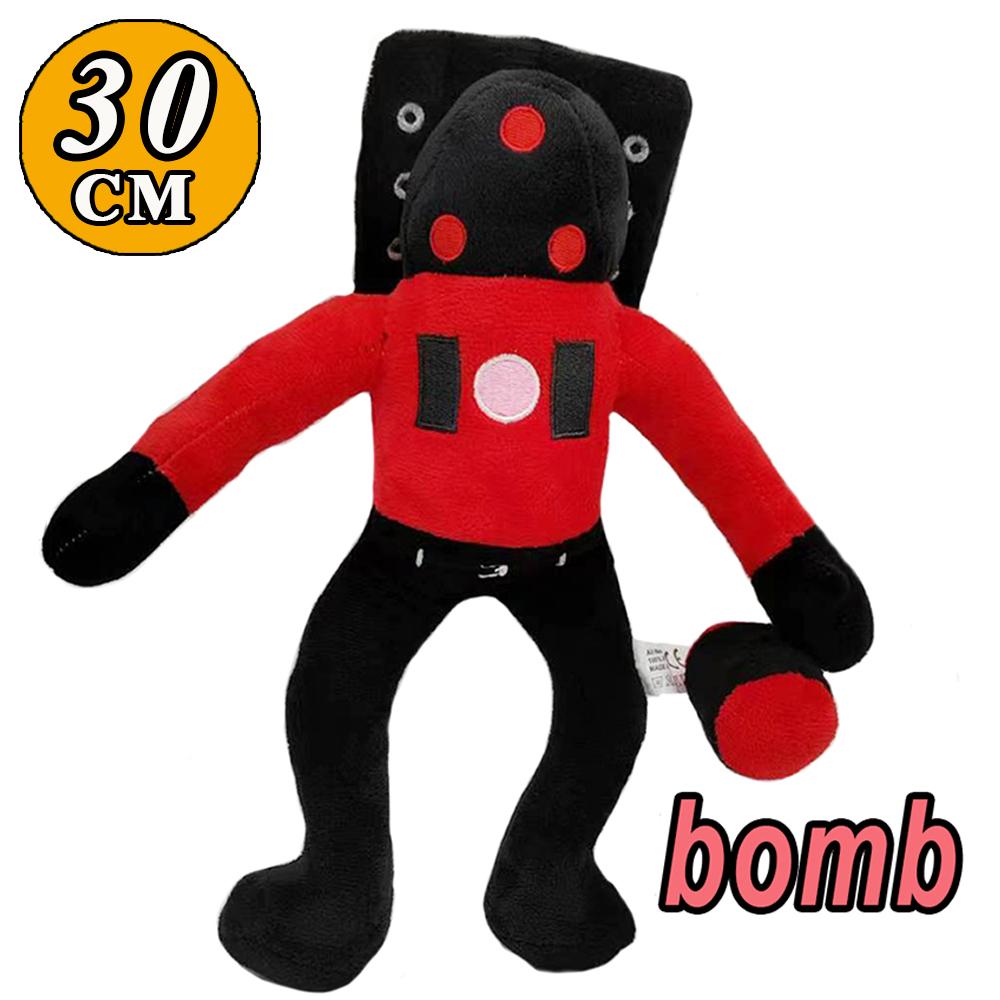 

63style Скібіді Туалет Плюшева м яка іграшка Оператор Телевізійник Скібіді Доп Доп Так Так Титани Відеокамера Спікермен Спікер Чоловік Лялька