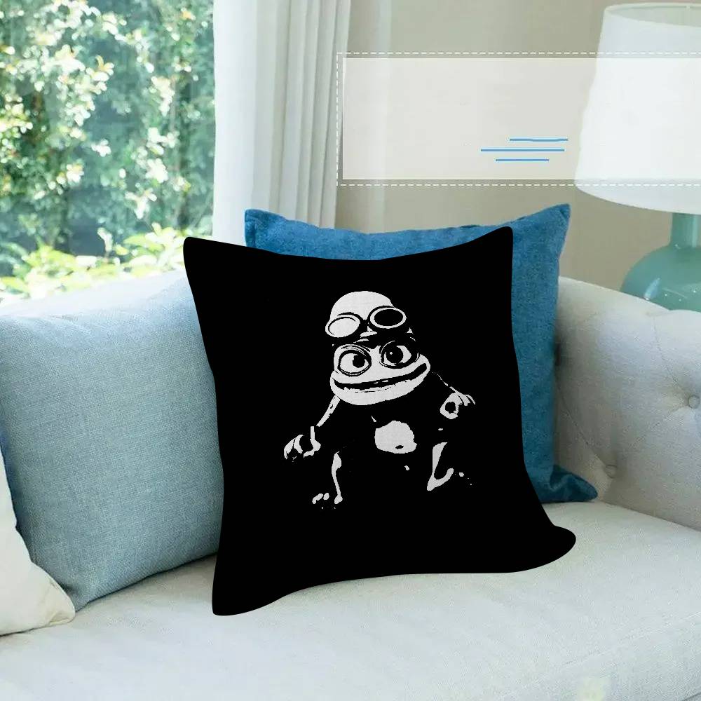 C-Crazy Frog DJ Ding D-Ding cushion  Pillow Gift Home Office Decoration Bedroom Sofa Car Cushion Cover case 45x45