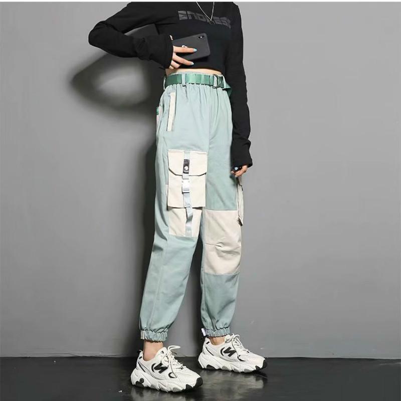 side pockets cargo harem pants