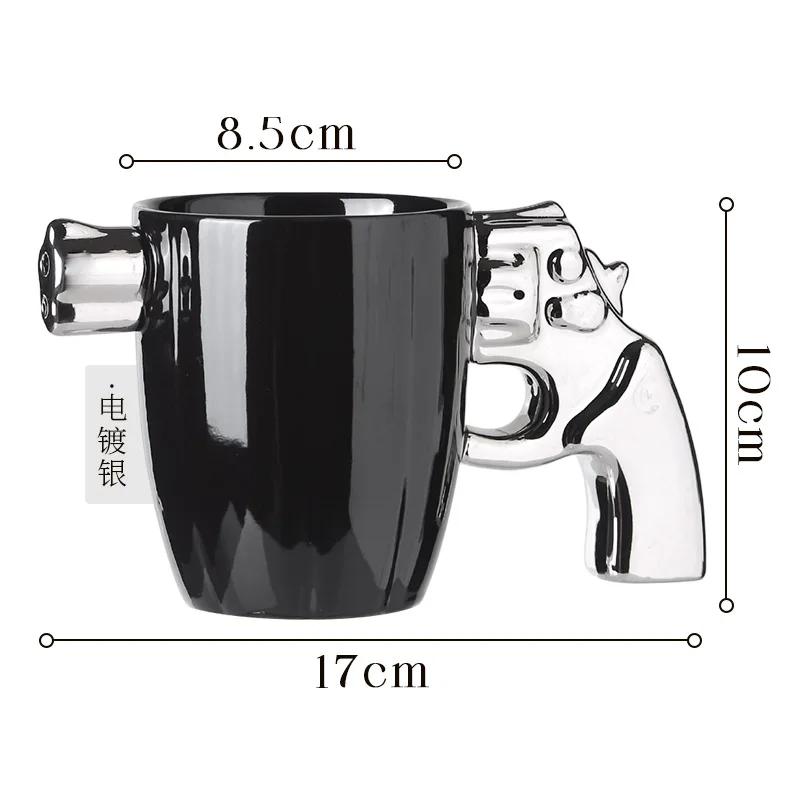 ceramic gun mug cup pistol gun handle mug cup sheriff mug