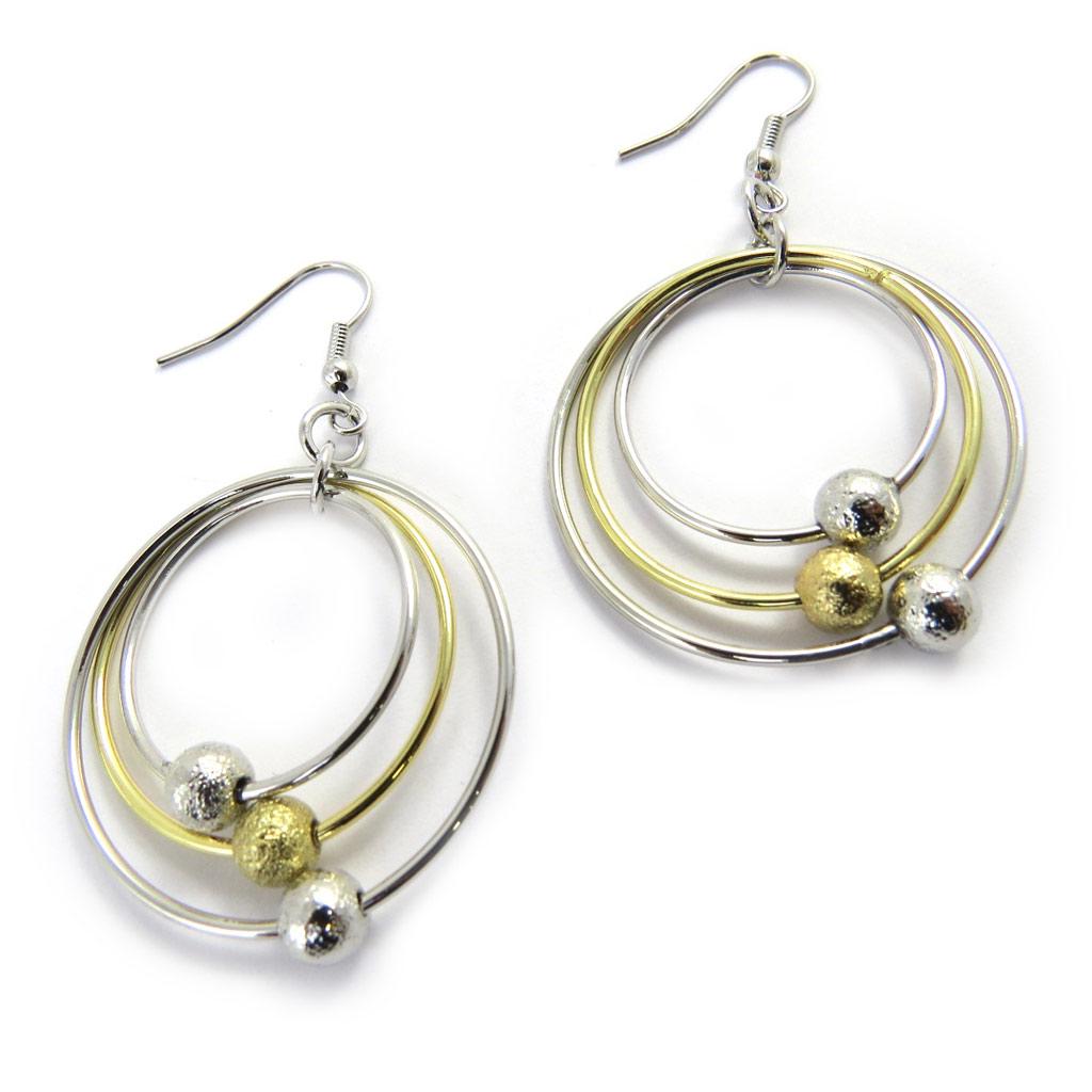 Les Trésors De Lily [L7614] - Boucles Créateur 'Chorégraphie' bicolores