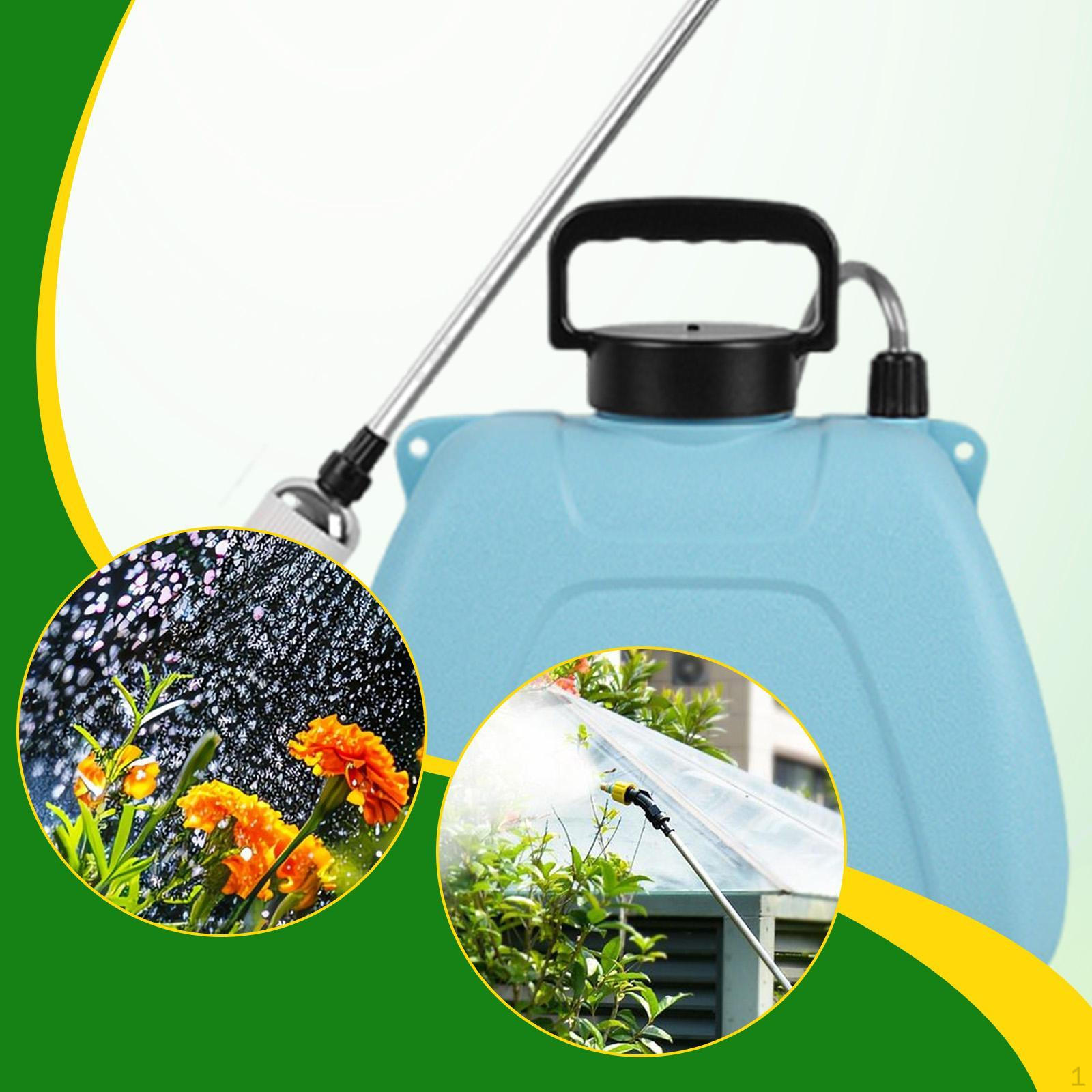 

Electric Garden Sprayer Rechargeable Handle 8L Adjustable Spray Modes Portable use about 120 mins