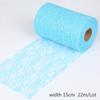 22Meter Organza Tulle Roll Spool Net Lace Fabric For Wedding Tutu Skirt Chair Sash Bow Table Runner 15cm
