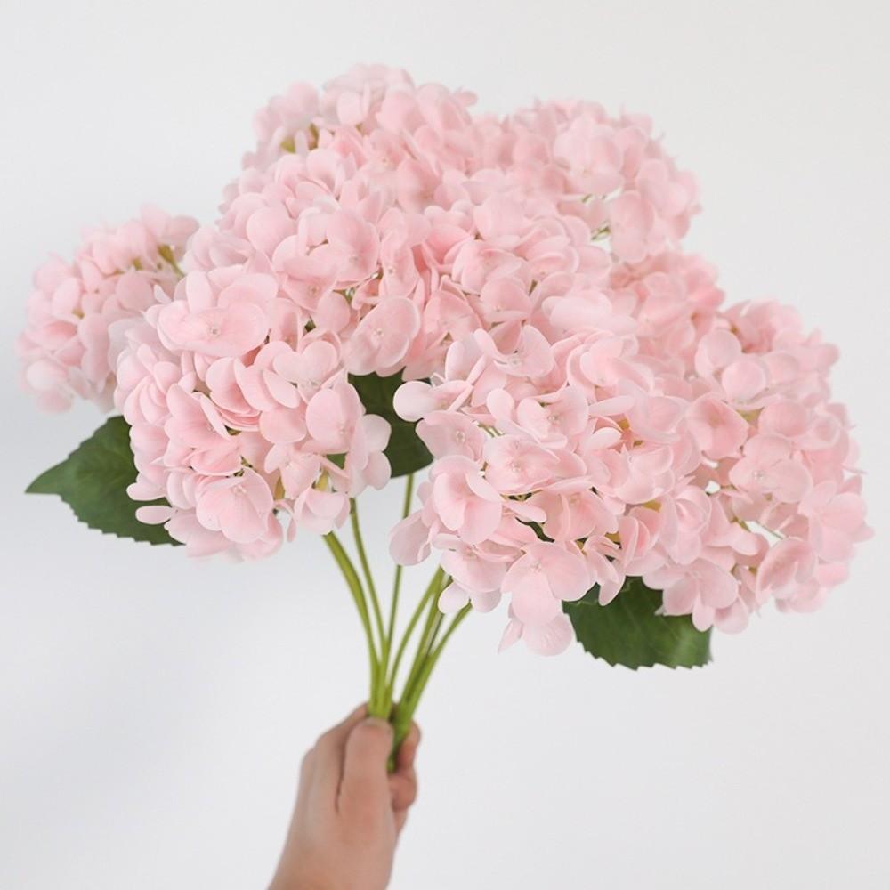 Big Head Artificial Hydrangea Flower Plastic Faux Flowers Hydrangea Flowers Branch  Living Room