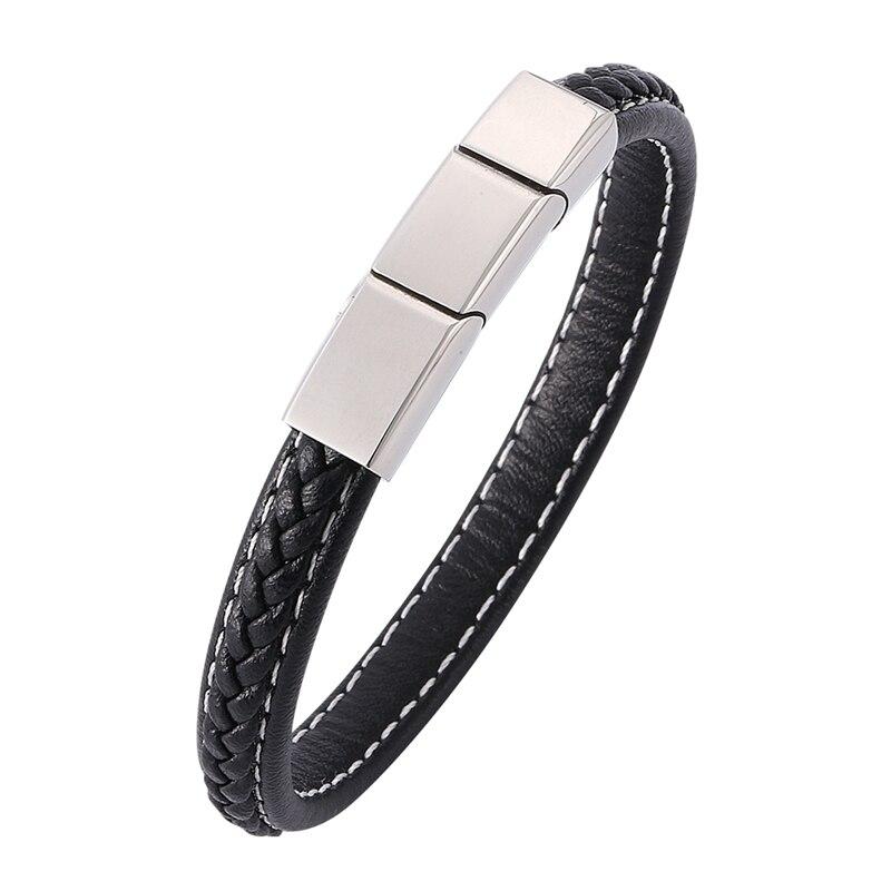 Trendiger Verstellbarer Edelstahl Exquisiter Verschluss Armreif Modeschmuck Herren Armband Männliches Armband Männliches Geschenk