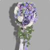 Lavendel Kaskadierendes Blumengesteck Design Hochzeit Braut