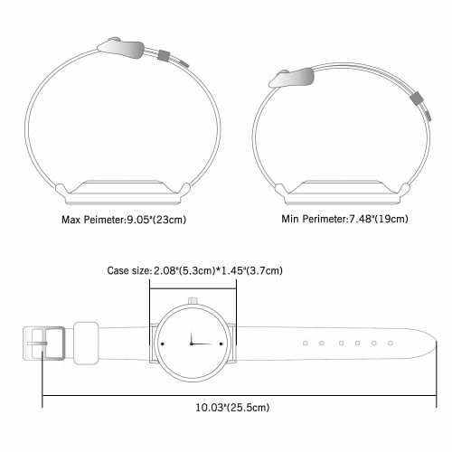 JEWELRYWE Men's Watch with Leather Strap, Calendar, 3ATM Water Resistance, Roman Numerals, Analog, Japanese Quartz Movement, Square Case, Business/Cas