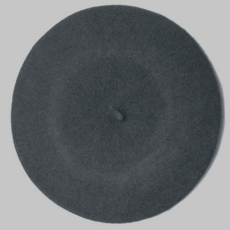Women'S French Style Classic Solid Color Wool Beret Hat Elegant Autumn Winter Artist Beanies Baggy Ski Caps