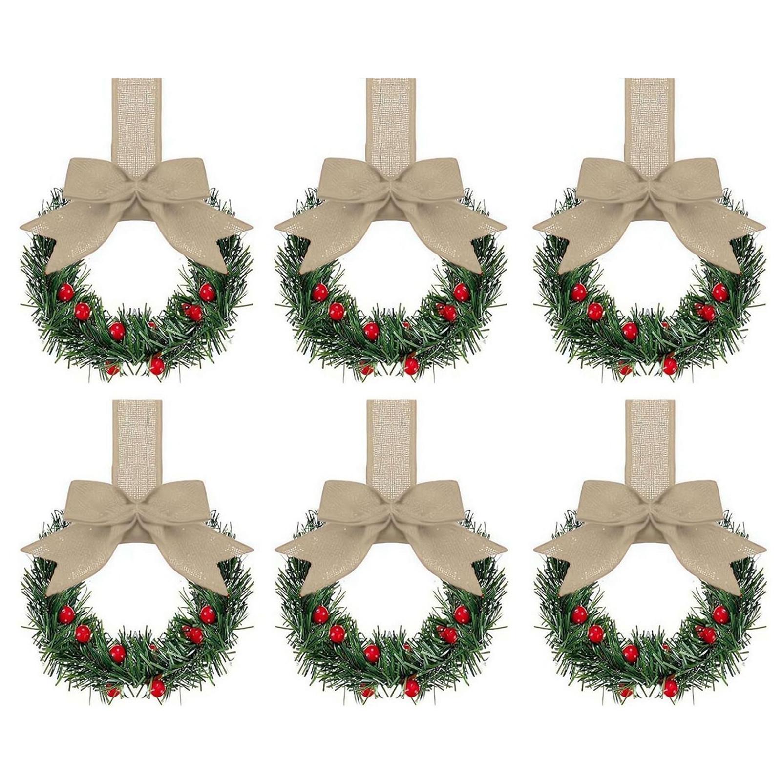 

For Christmas Mini Window Wreaths Farmhouse Style Kitchen Door Decor For Kitchen Cabinet 4pcs верблюд