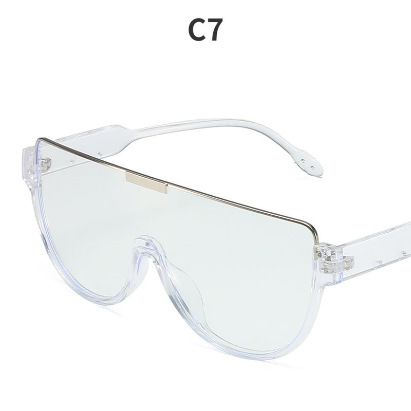 Noua tehnologie futurista ochelari cu jumatate de rama moda metal textura purta ochelari de soare doamne moda podium schi ochelari de soare barbati.