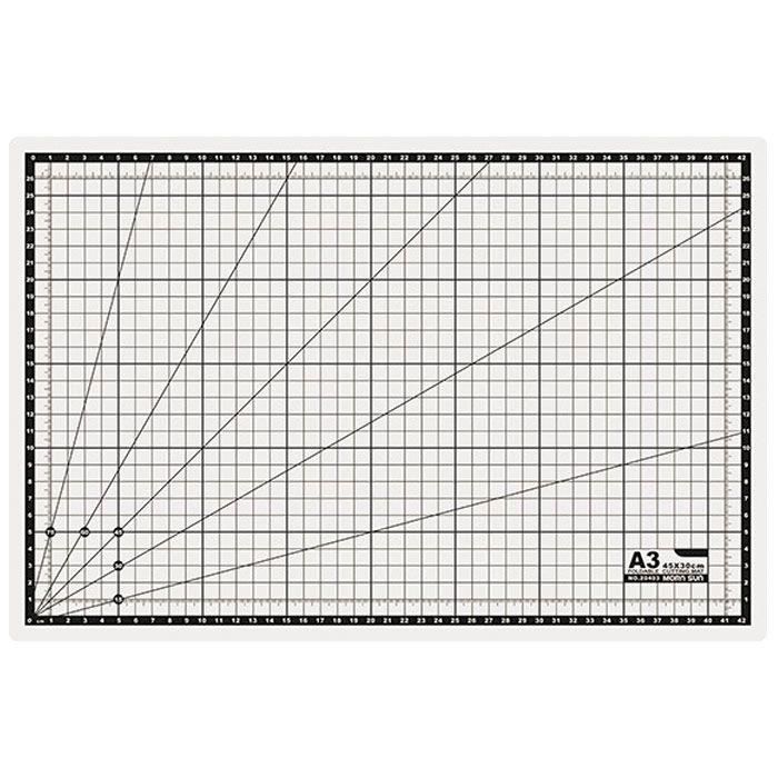 Tapis auto-cicatrisant pliable - ARTEMIO - 45 x 30 cm - Noir - Adulte - Mixte