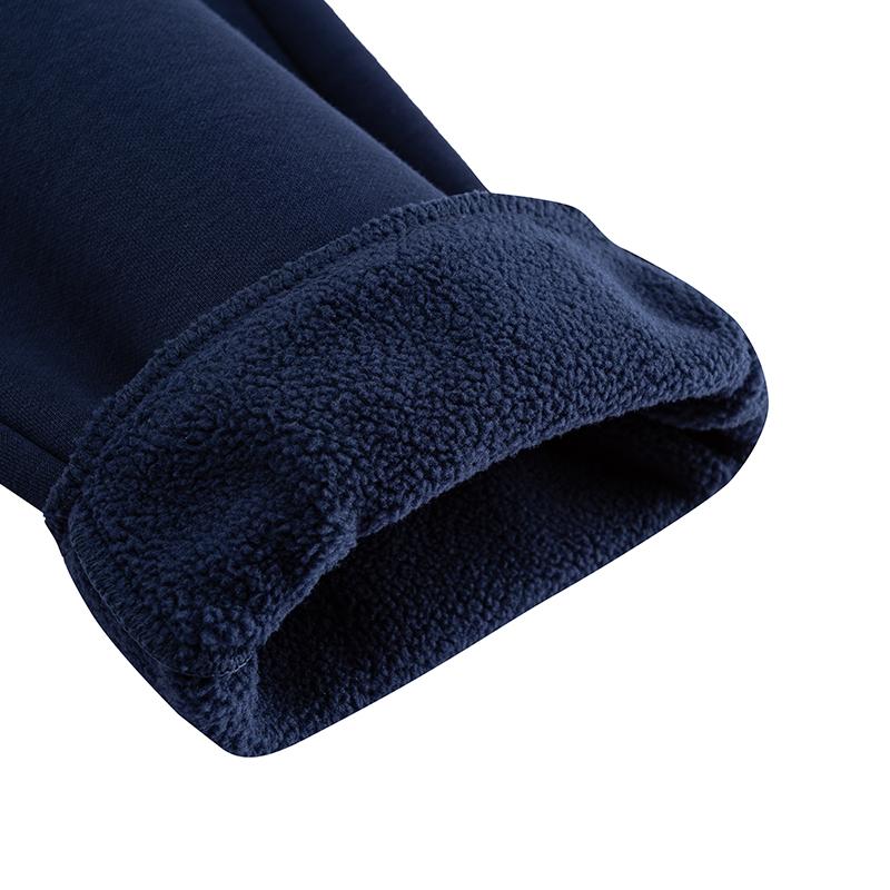 Anta Autumn And Winter Trendy Tapered Fleece Lined Warm Training Pants Men Bottoms 952547308-2