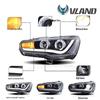 VLAND LED Headlights Assembly for 2008-2016 Mitsubishi Lancer (Upgraded Version)