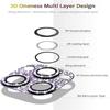 Diamond Camera Lens Protector For iPhone 14 13 12 Pro Max Tempered Glass Metal Camera Cover iPhone 14 Pro Plus 13 Mini Lens Case