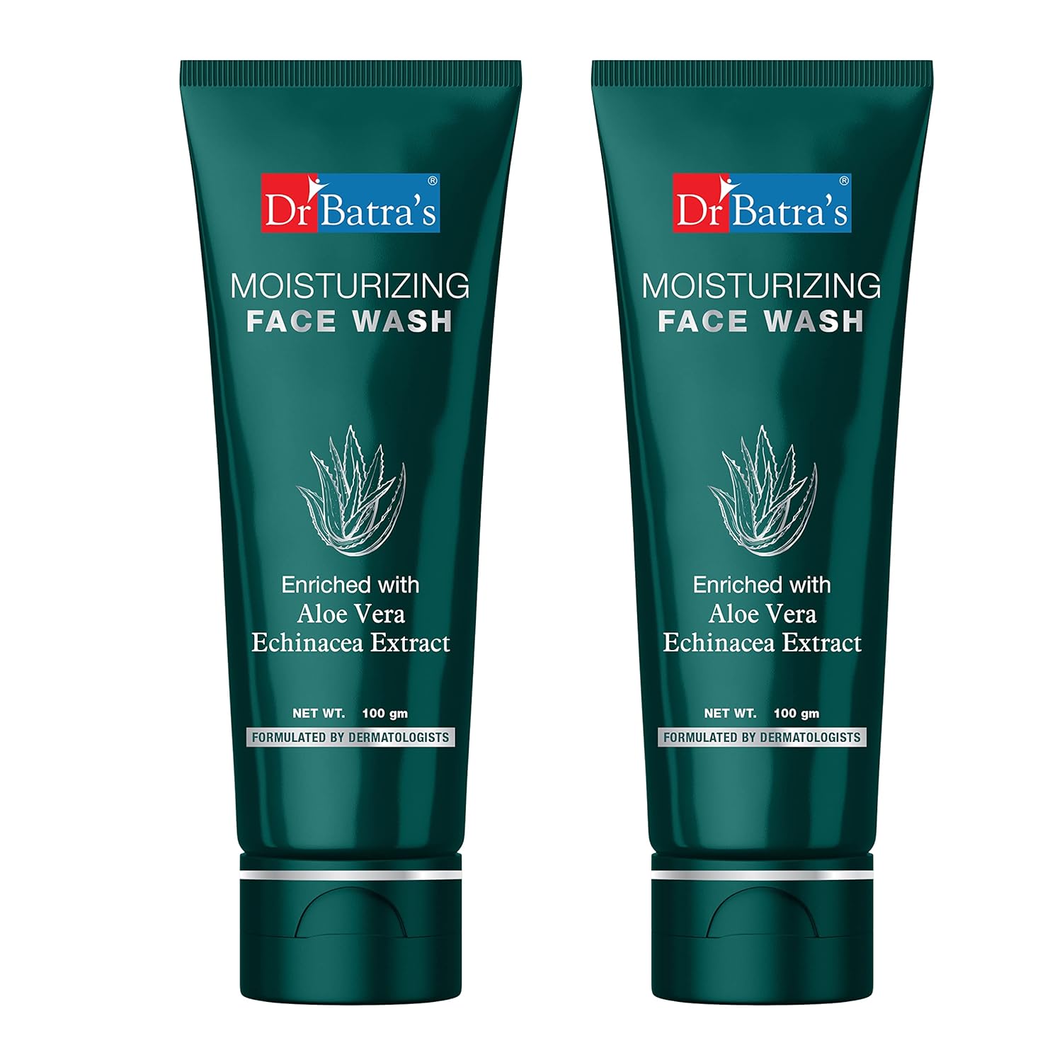 

Dr Batra s Moisturizing Face Wash For Dry Skin Protection Clear Looking Skin Daily Gentle Cleanser 100 gm X Pack Of 2