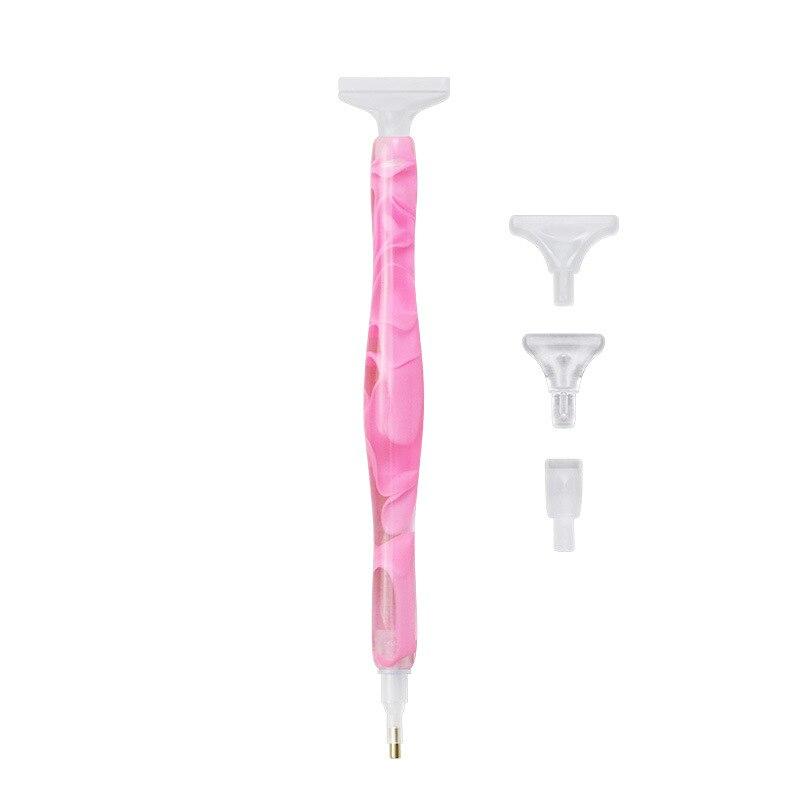 

6 шт./набор смоляных ручек для алмазной живописи, сменные головки для ручек, мульти-плейсеры, точечные ручки для рисования, для DIY нейл-арта красный