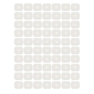 70 Pcs Eyeglasses Blanks Lens Template Eyeglasses Blanks Lens Template for Maker 65x55mm White