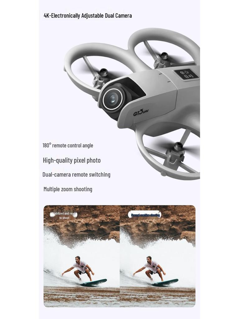 GT3 Drone: Optical Flow, Obstacle Avoidance, Pro Aerial Photography, RC Model